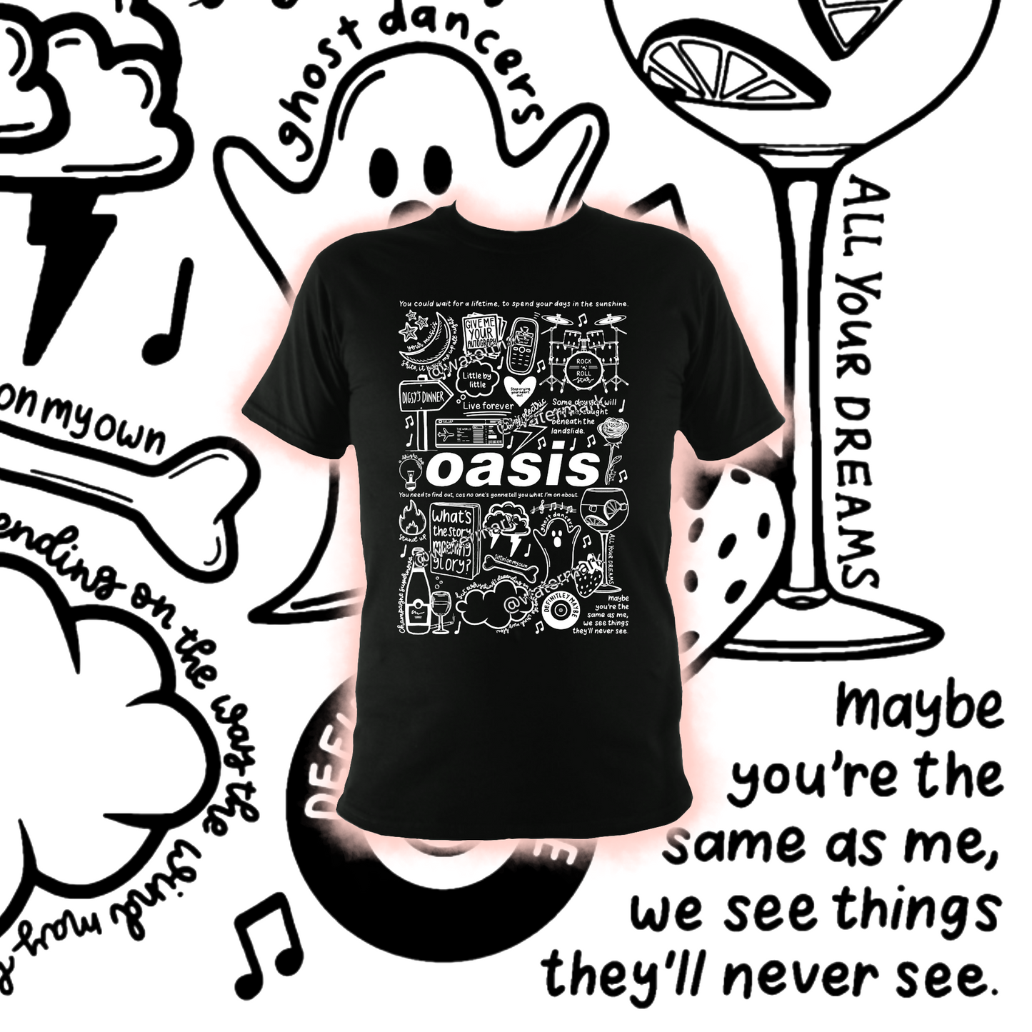 Oasis t shirt