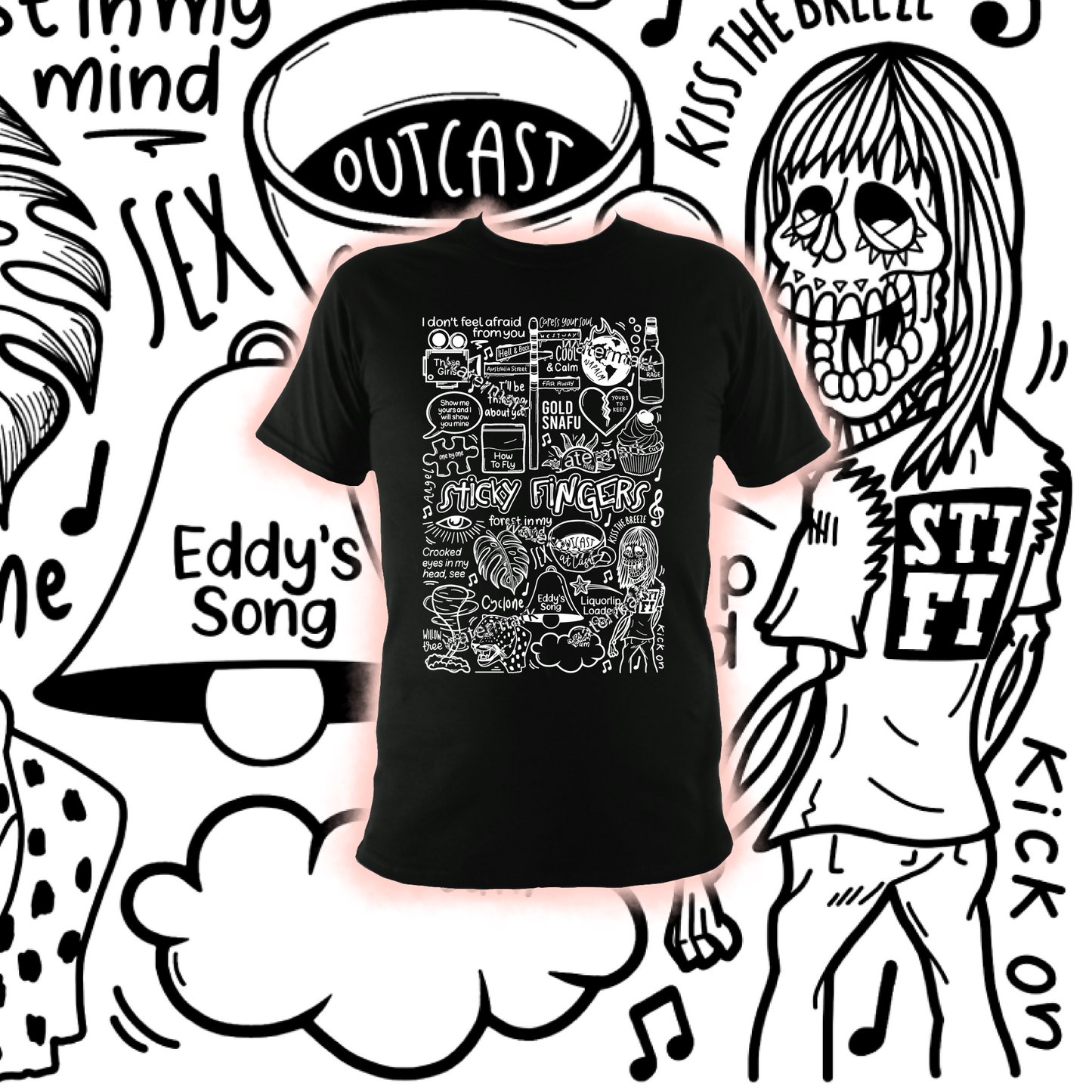 T-shirt Sticky Fingers