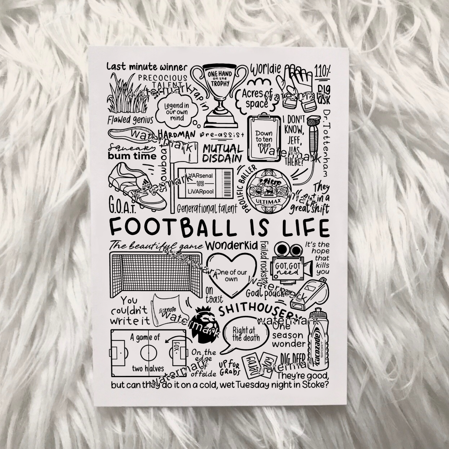 Premier League Football print