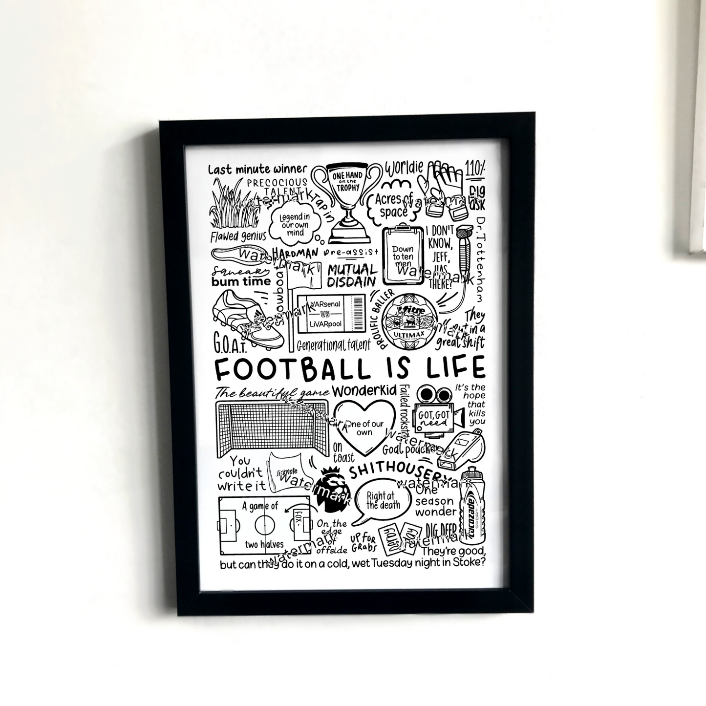 Premier League Football print