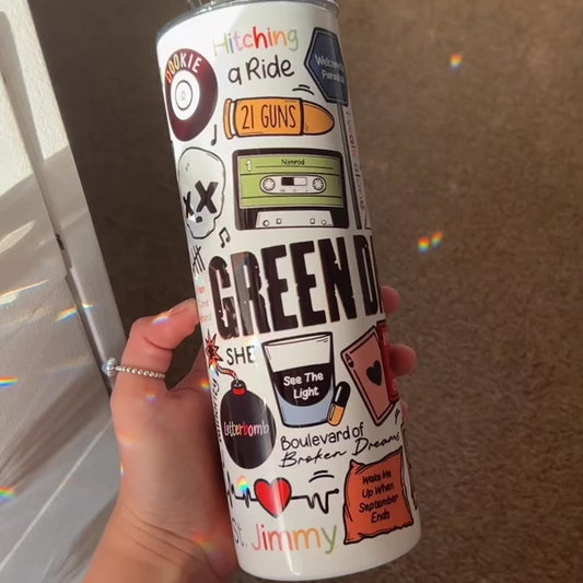 Green Day tumbler