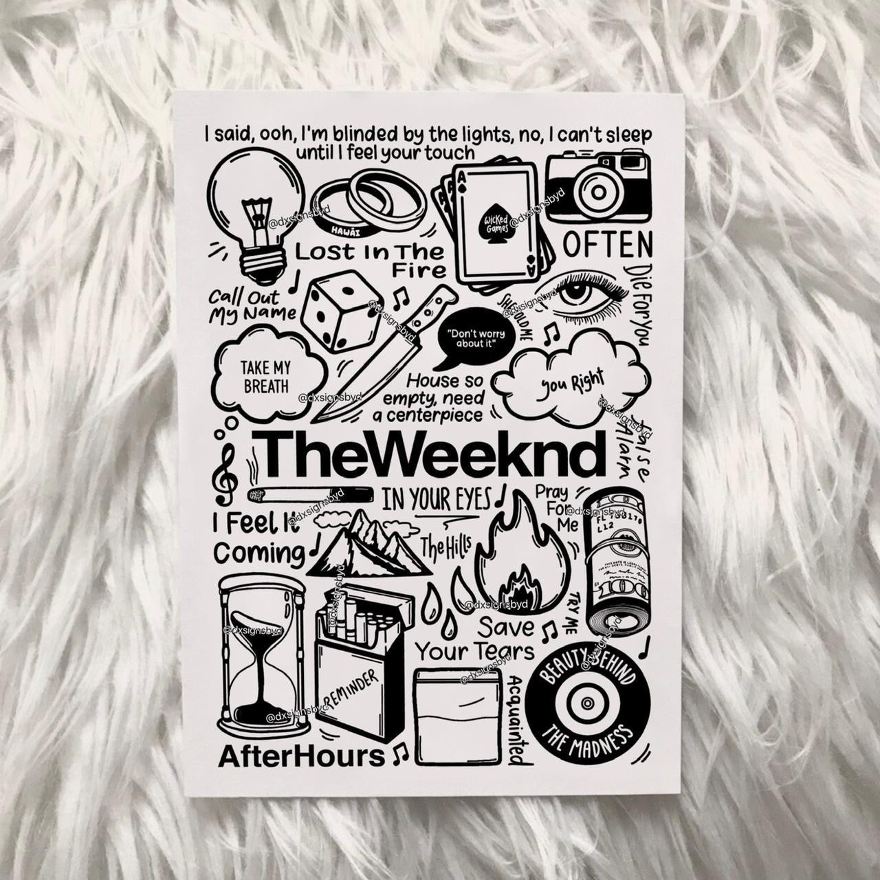 La impresión de Weeknd