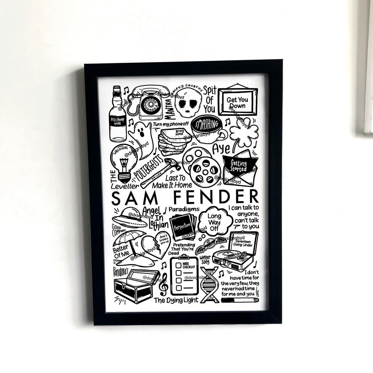 Sam Fender Seventeen Going Under print