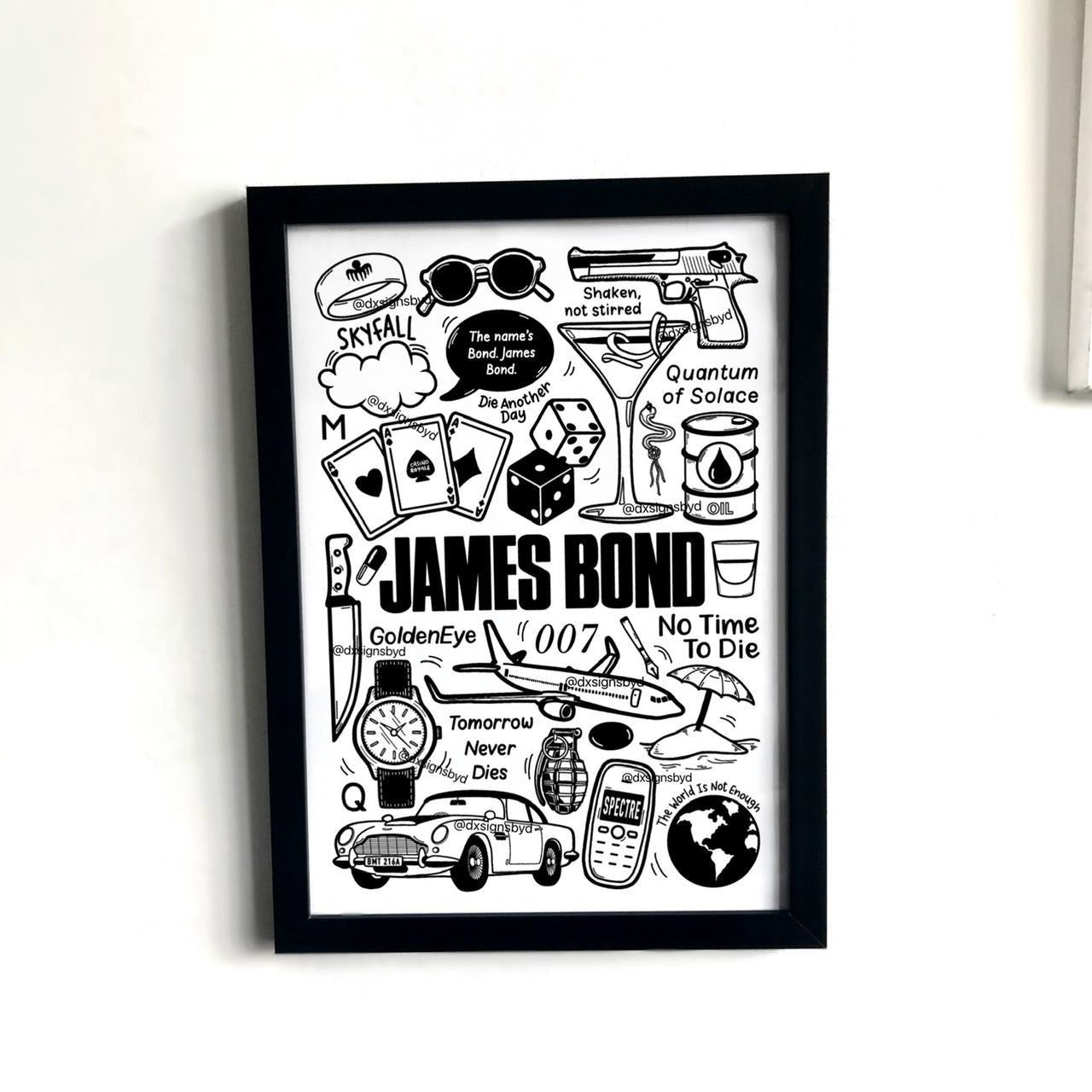 James Bond print