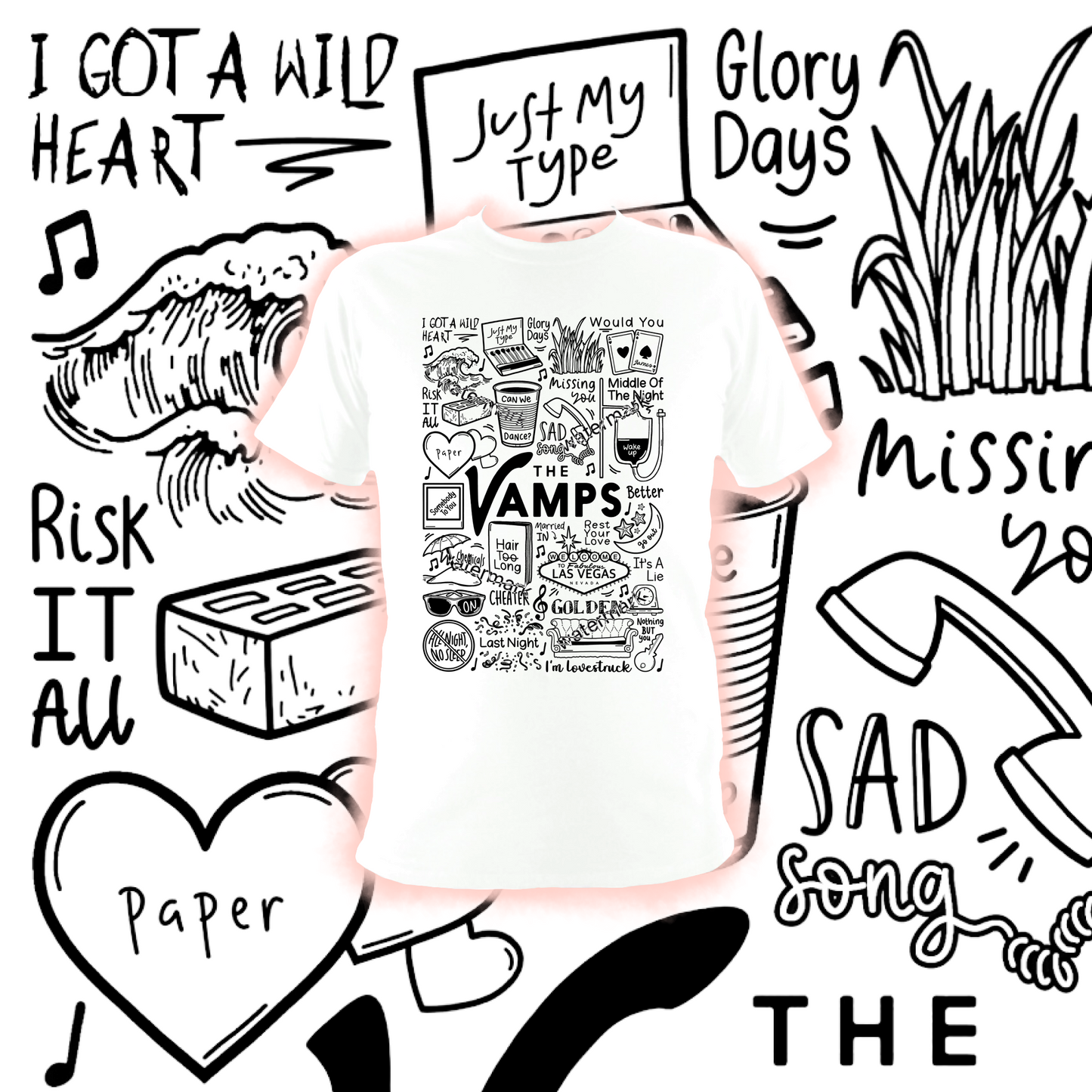 The Vamps t shirt