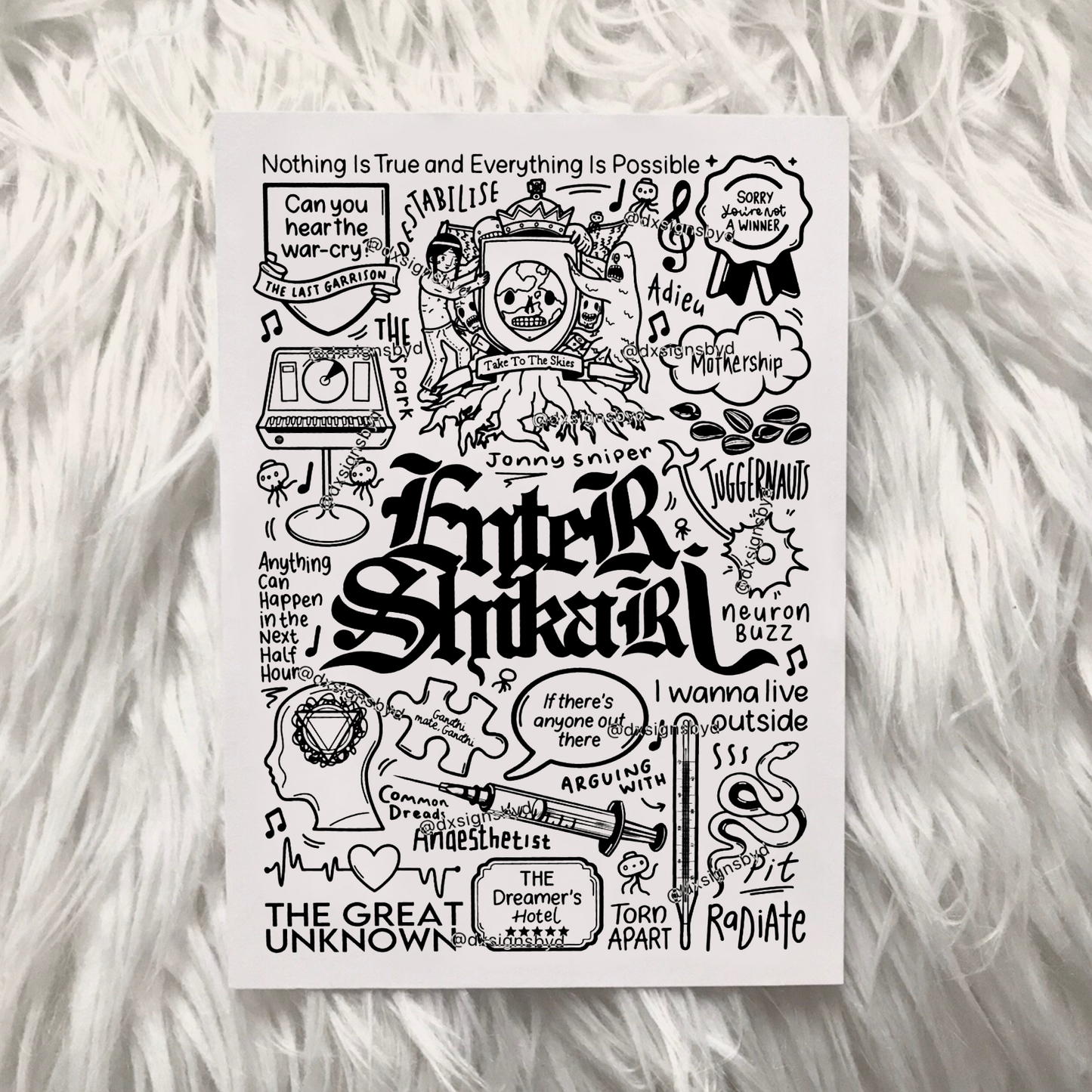 Enter Shikari print