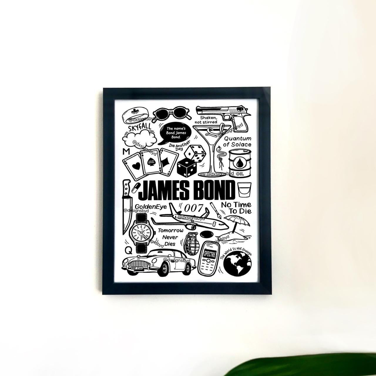 James Bond print