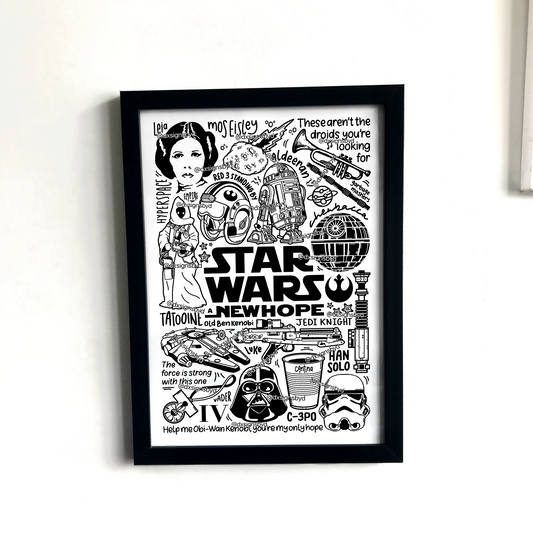 Affiche Star Wars Un nouvel espoir