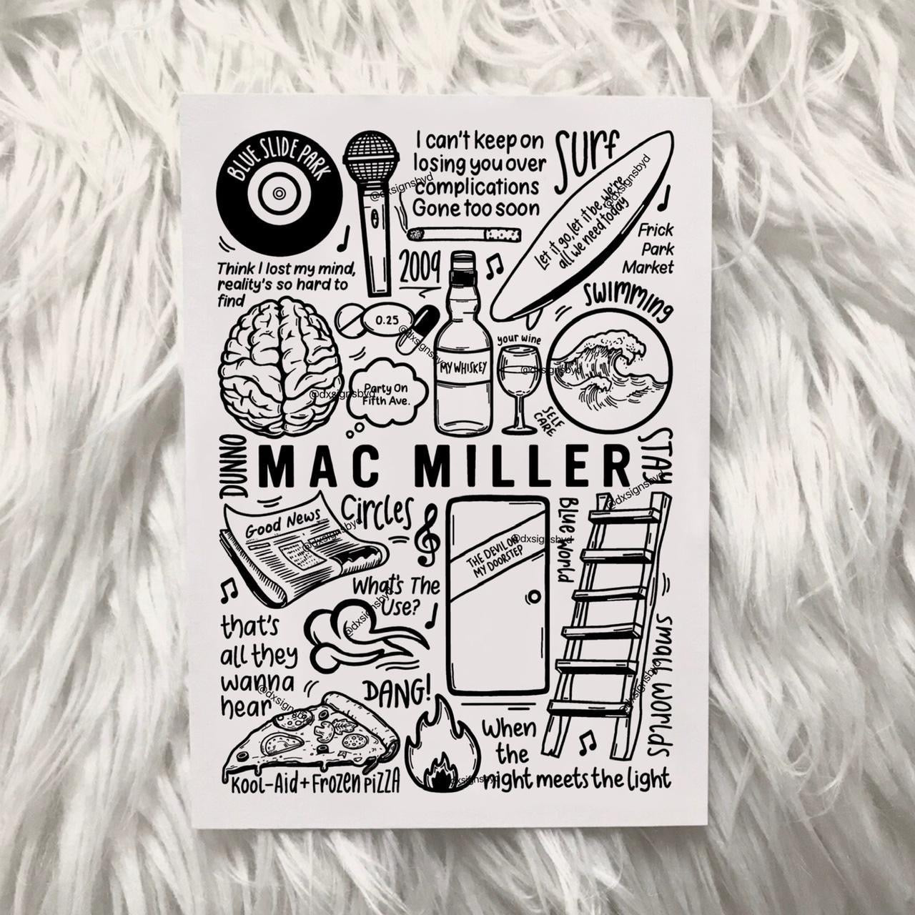 Impresión de Mac Miller