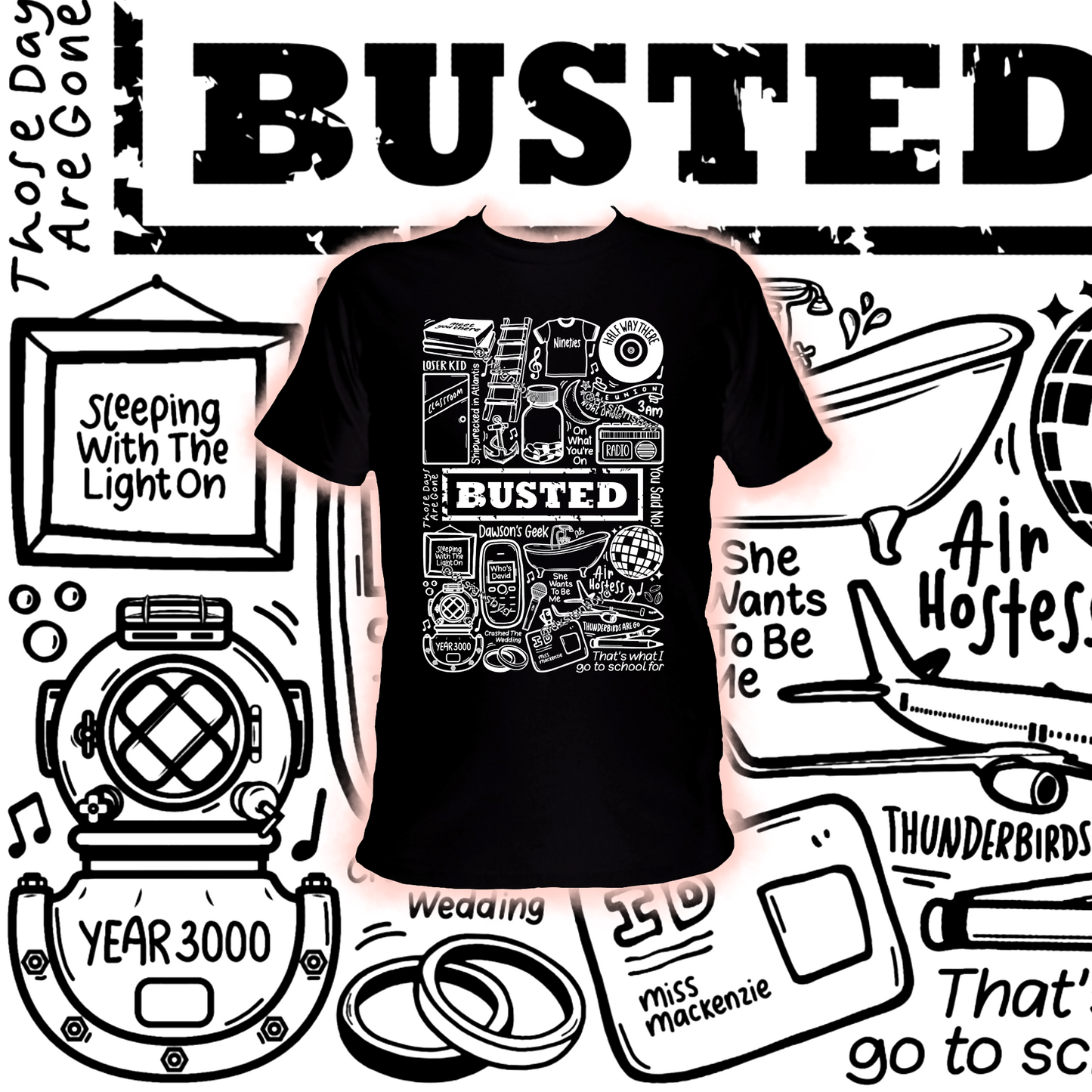 Busted t shirt