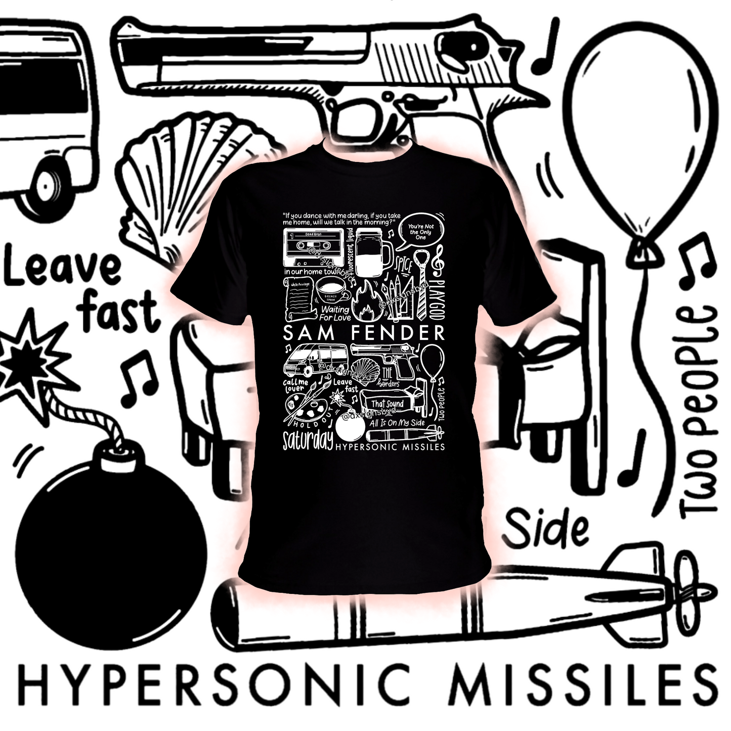 Sam Fender Hypersonic Missiles t shirt