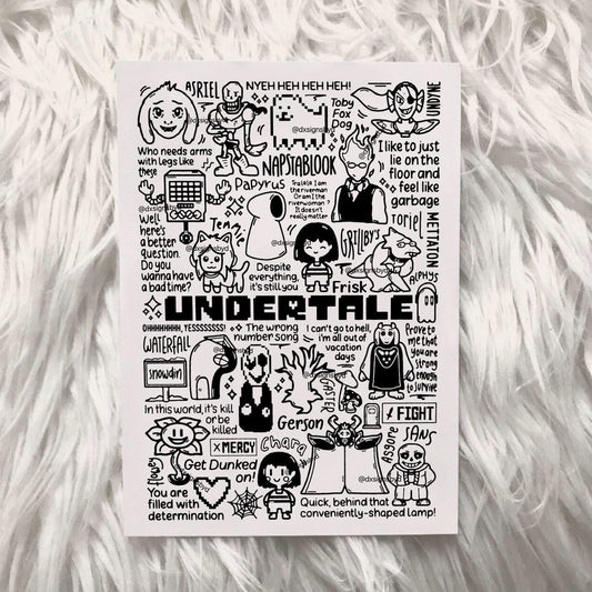 Undertale game print