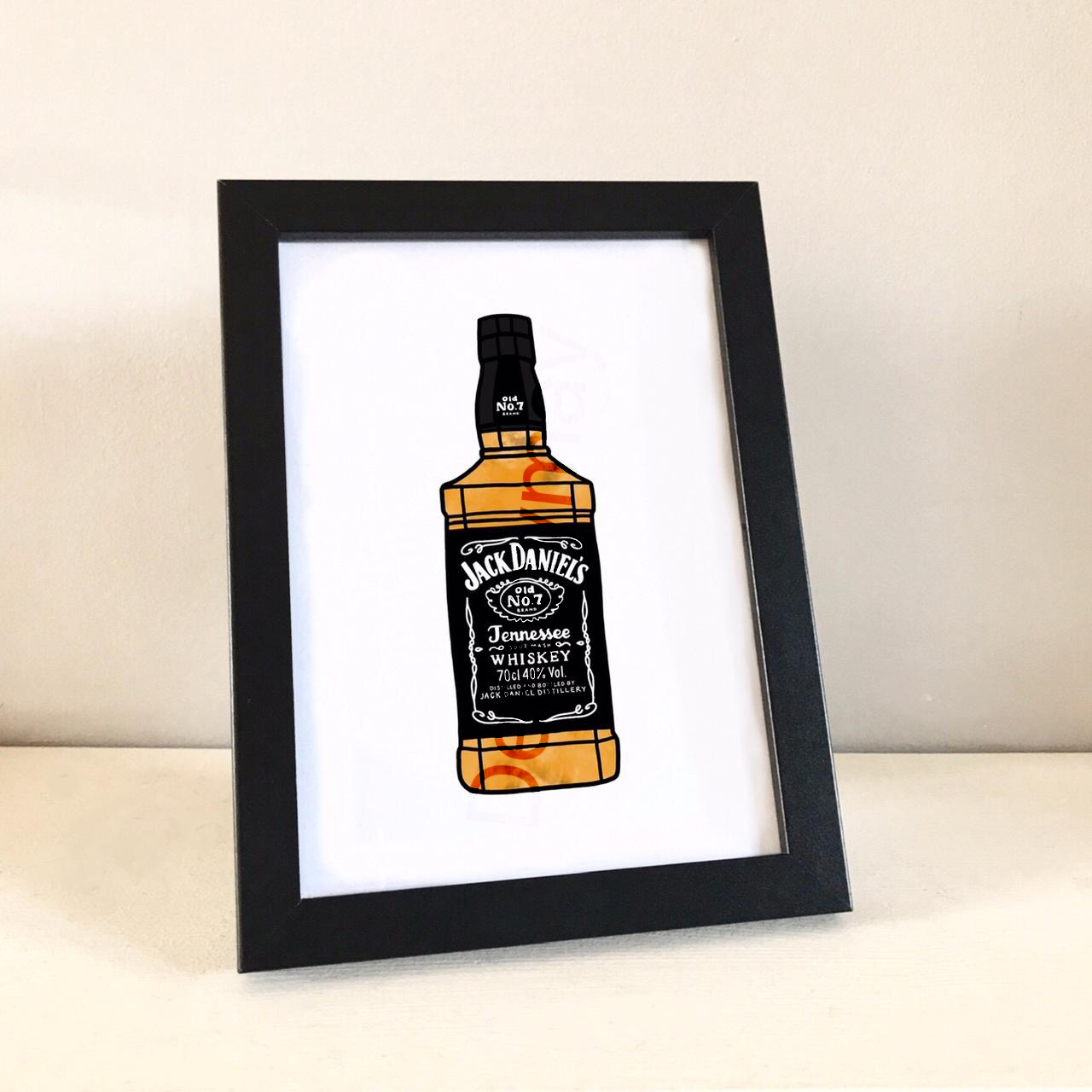 Jack Daniels whiskey print