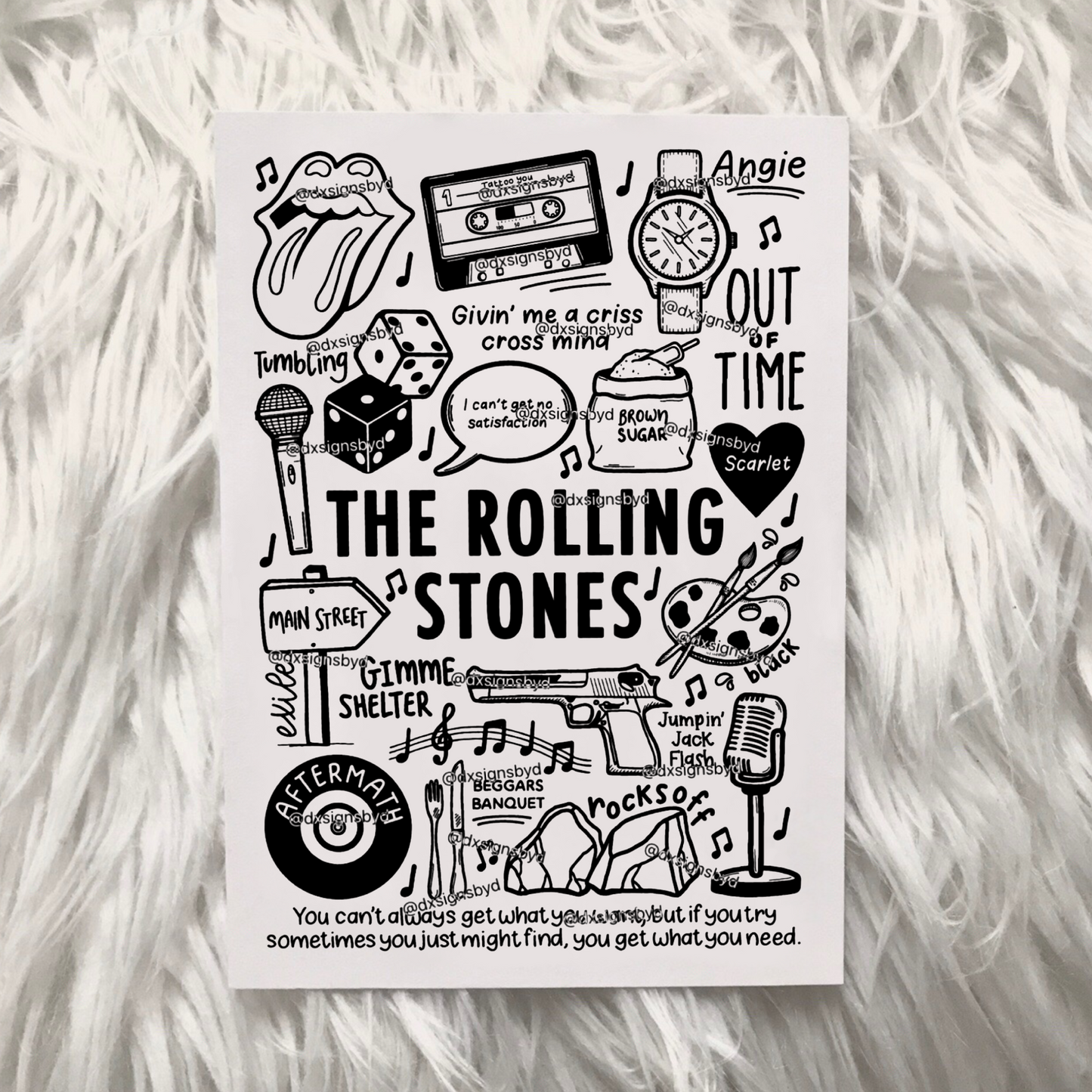 The Rolling Stones print