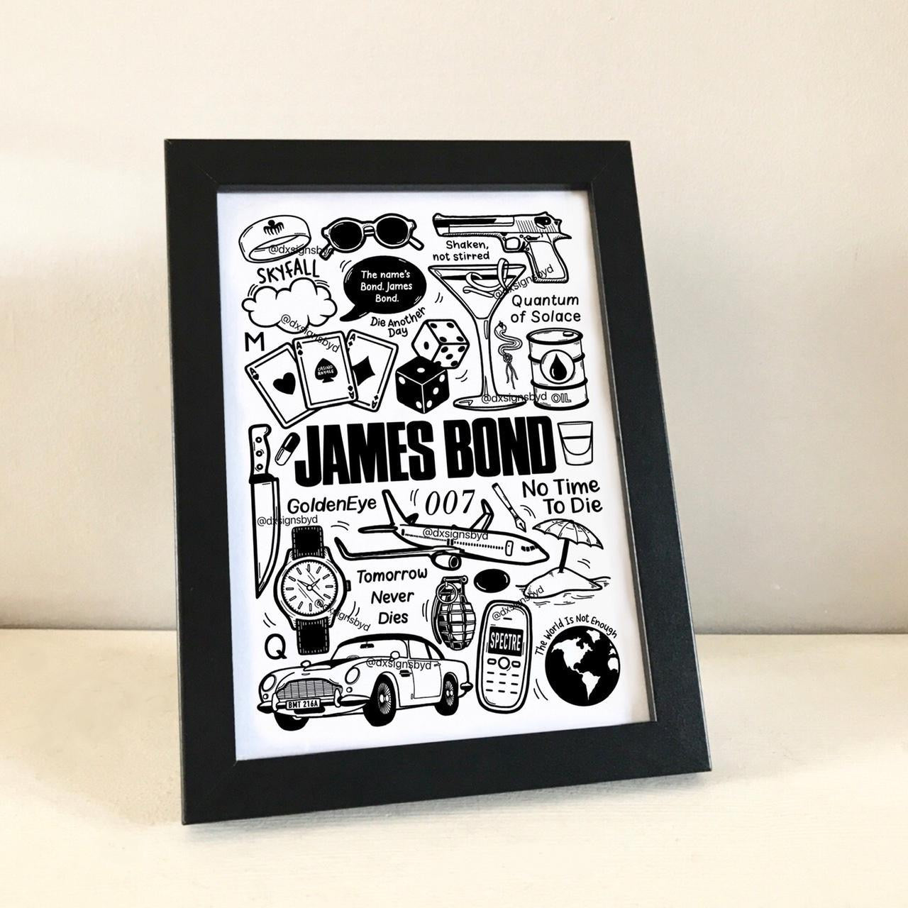 James Bond print