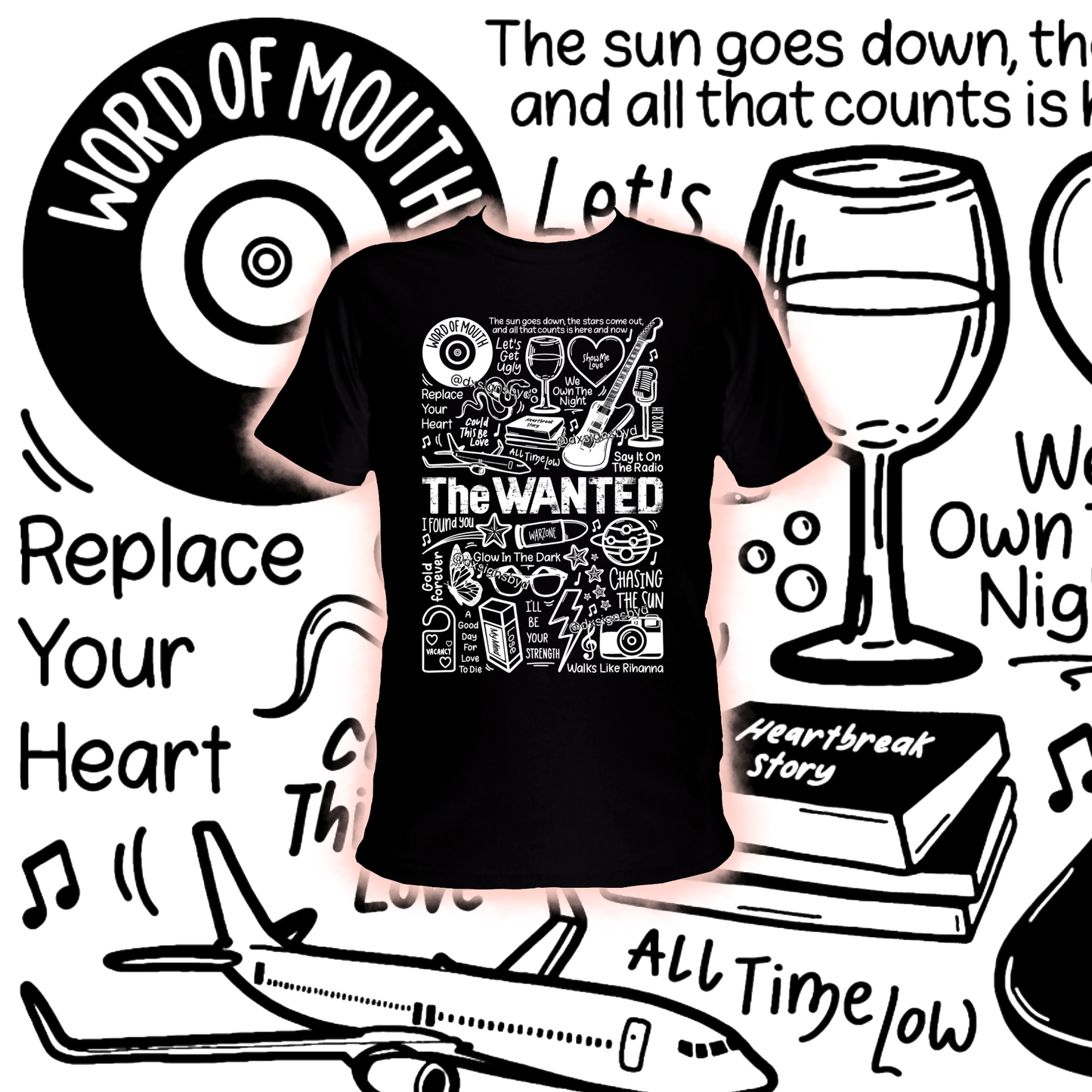 The Wanted t shirt