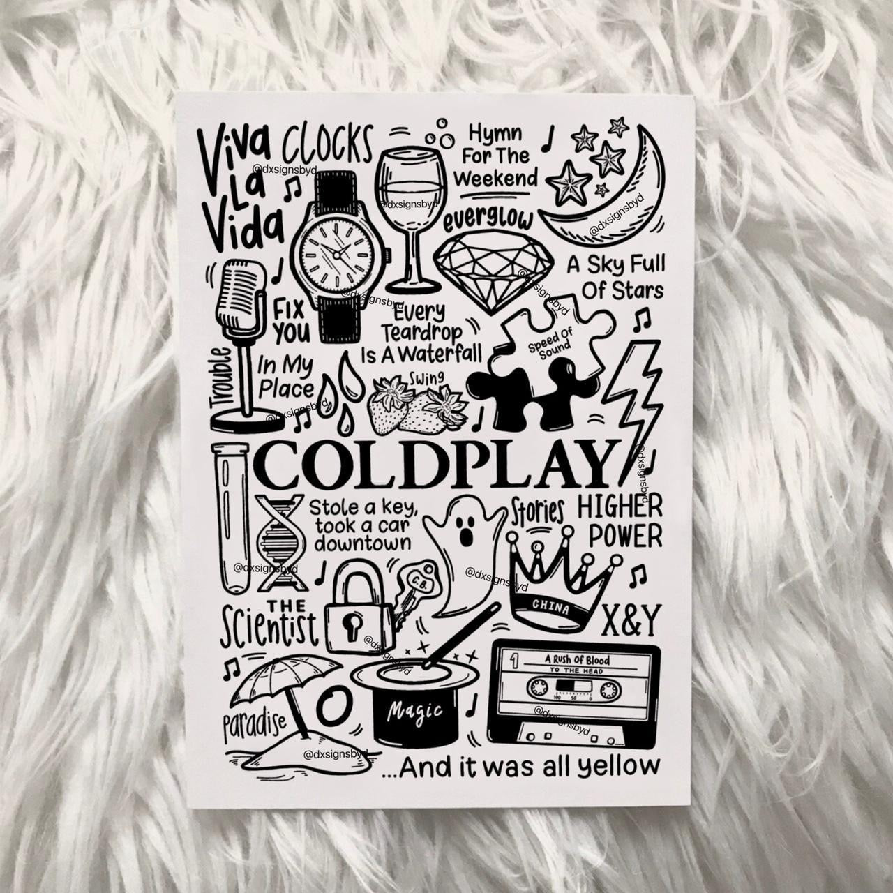 Coldplay print