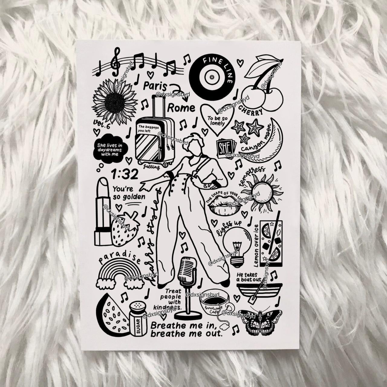 Harry Styles Fine Line print