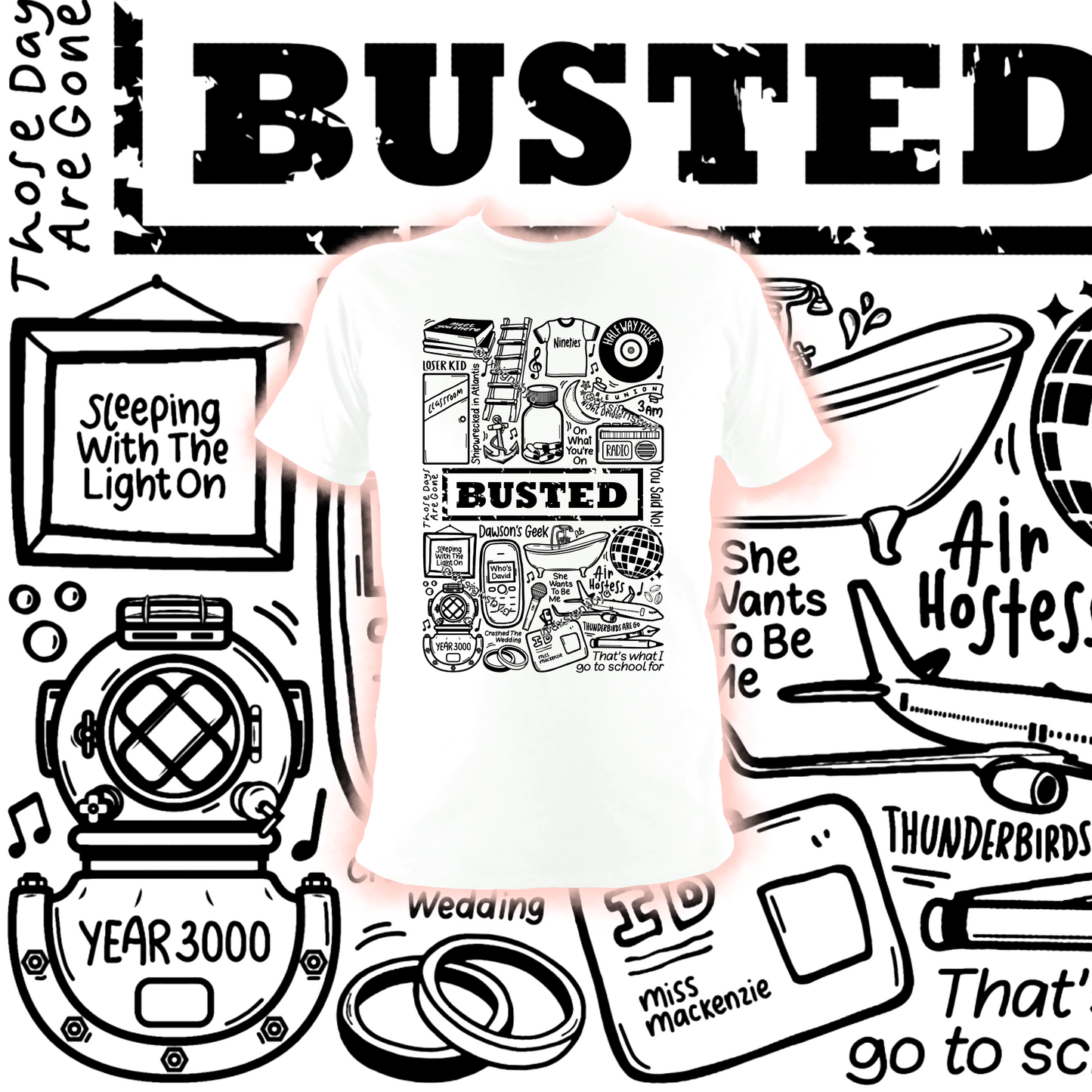 Busted t shirt