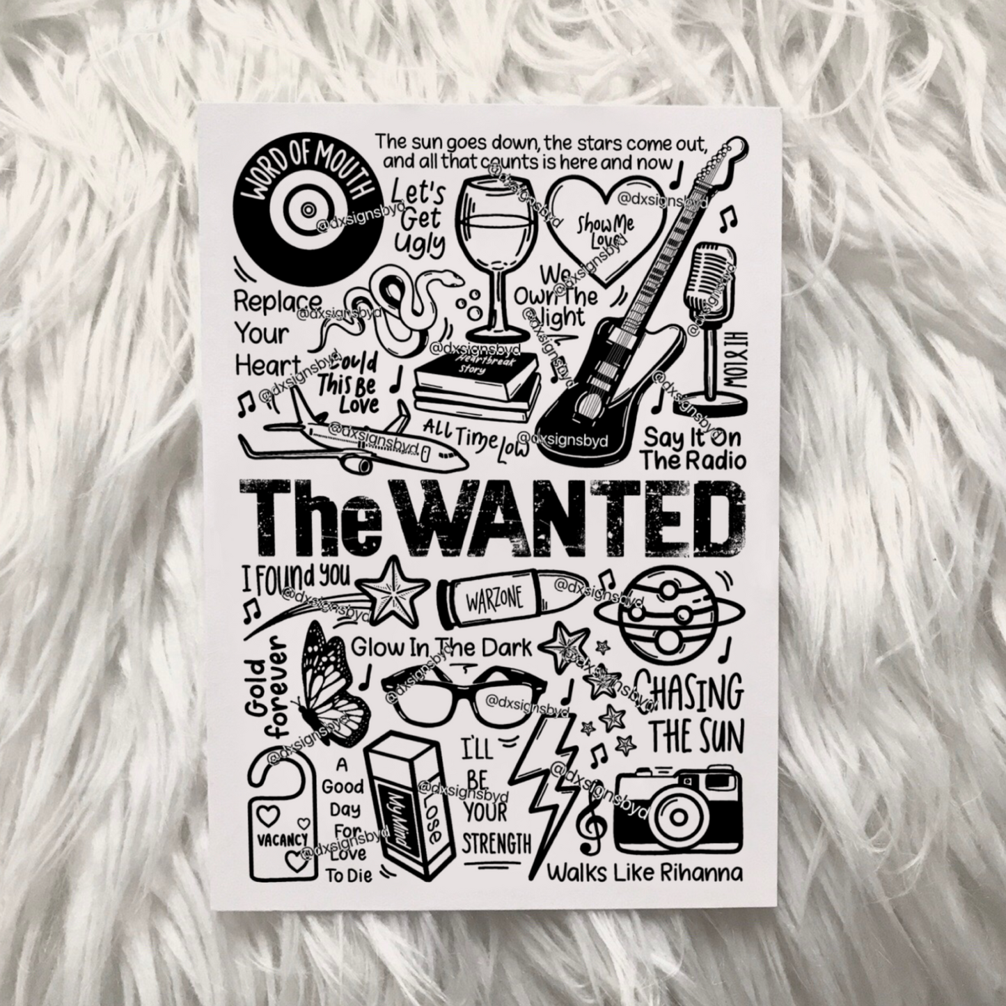 The Wanted print