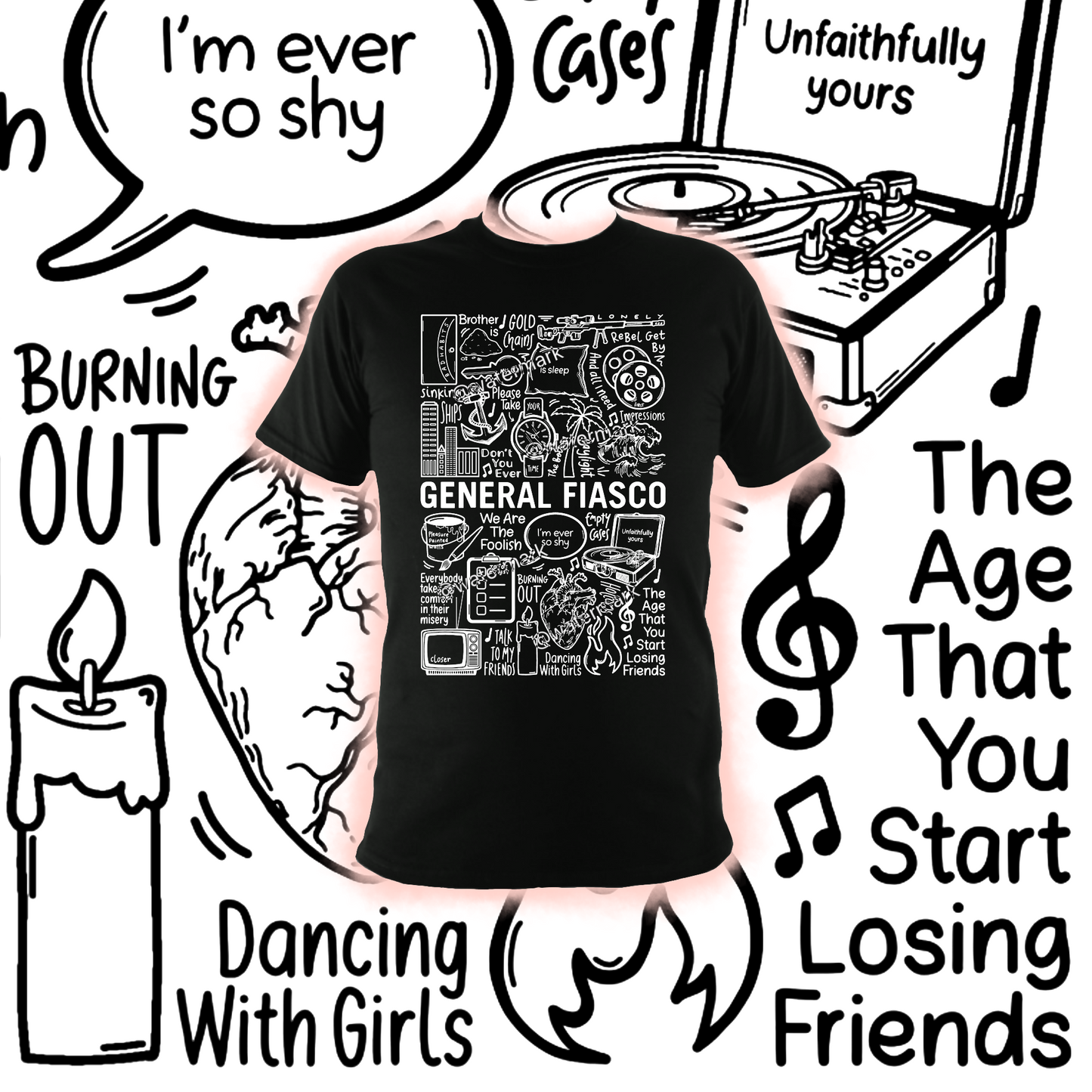 General Fiasco t shirt