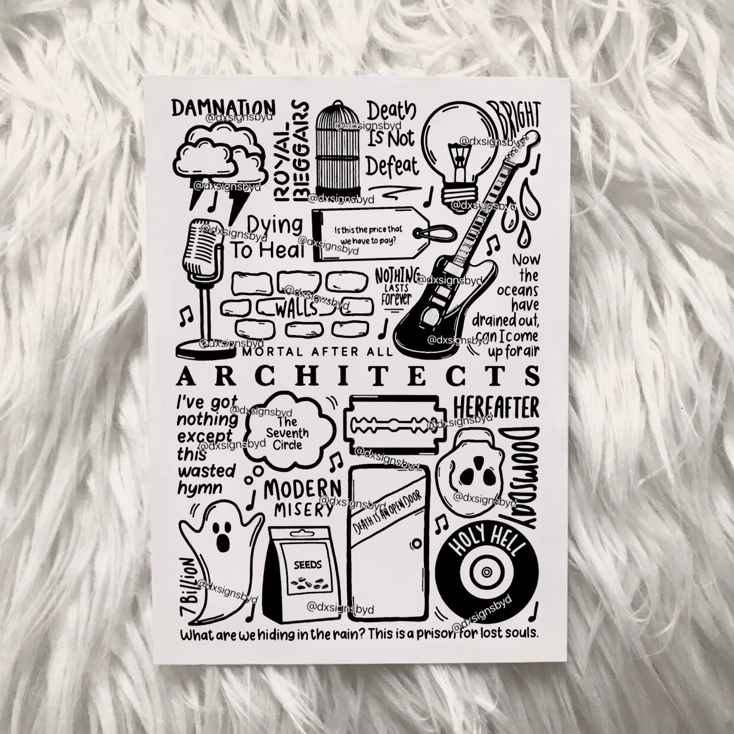 Architects Holy Hell print