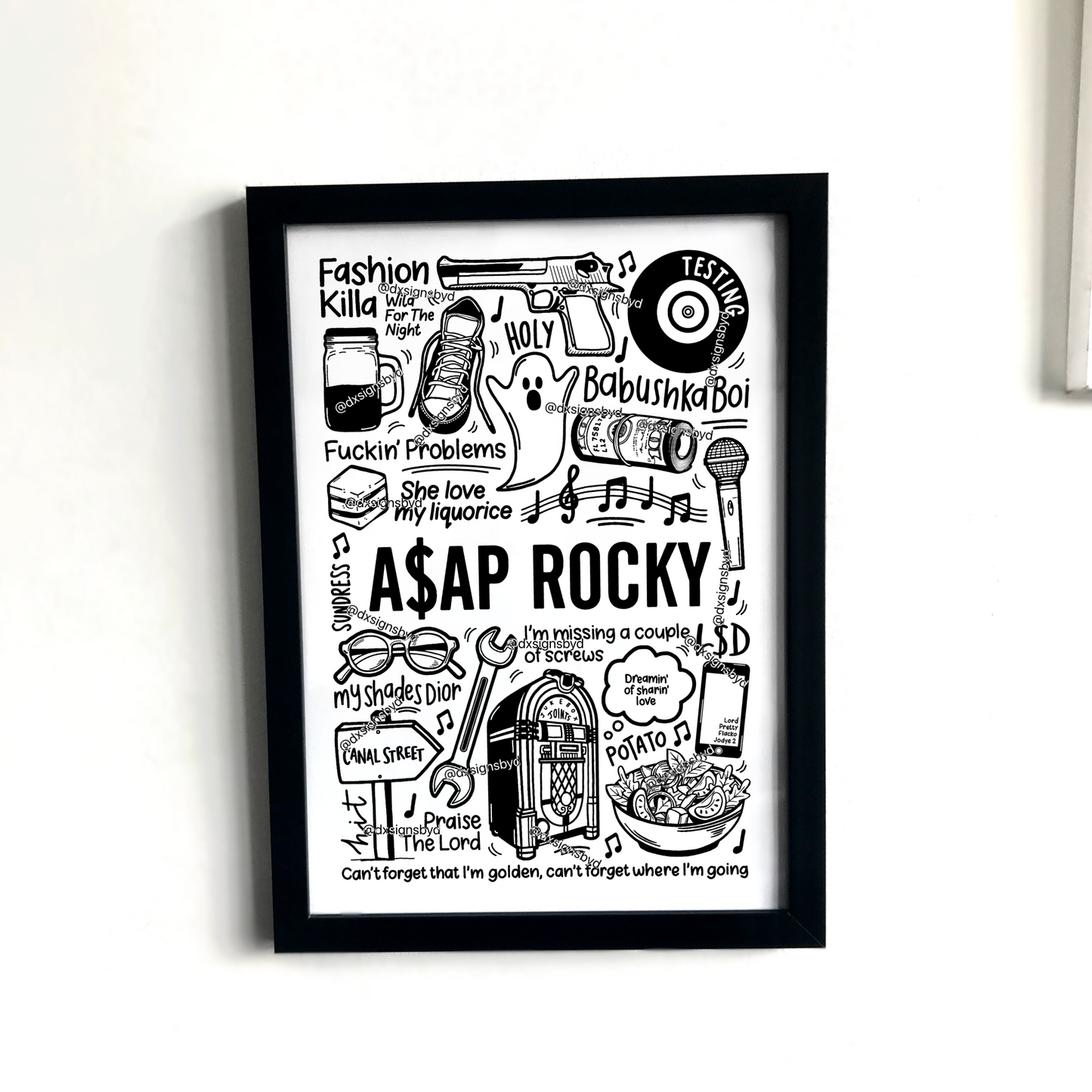 ASAP Rocky print