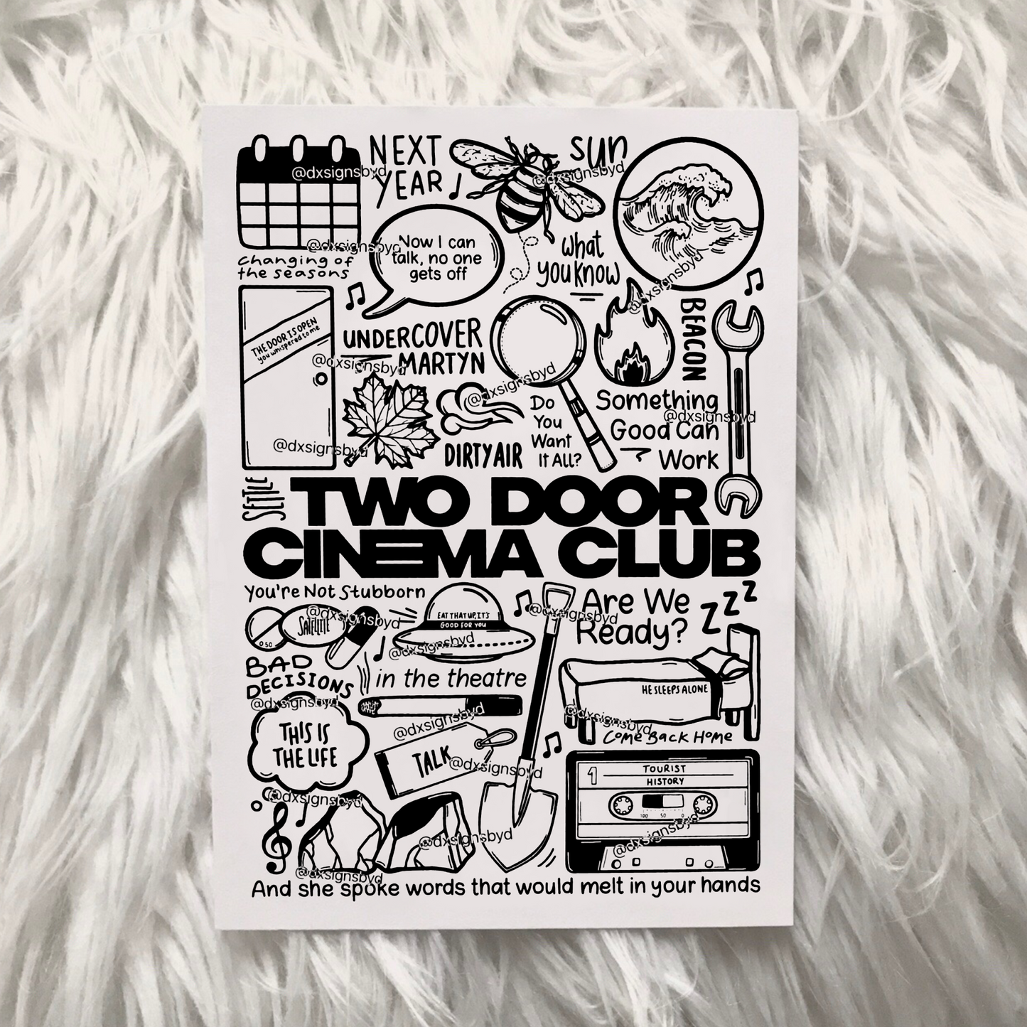 Two Door Cinema Club print