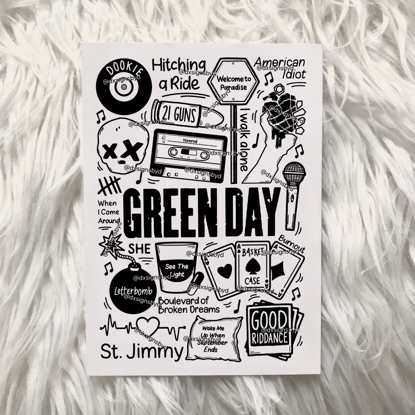 Green Day print